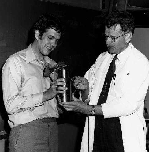 Dr. John C. Vanatta III and a medical student