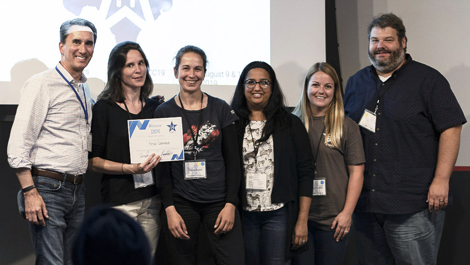 The winning team at the health wildcatters event