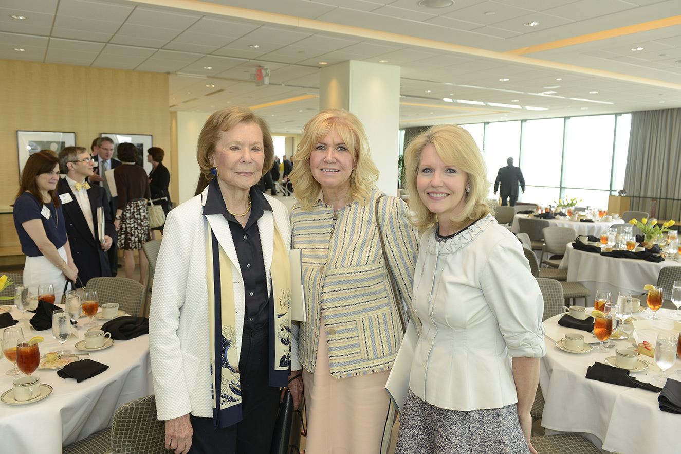 three women at an event