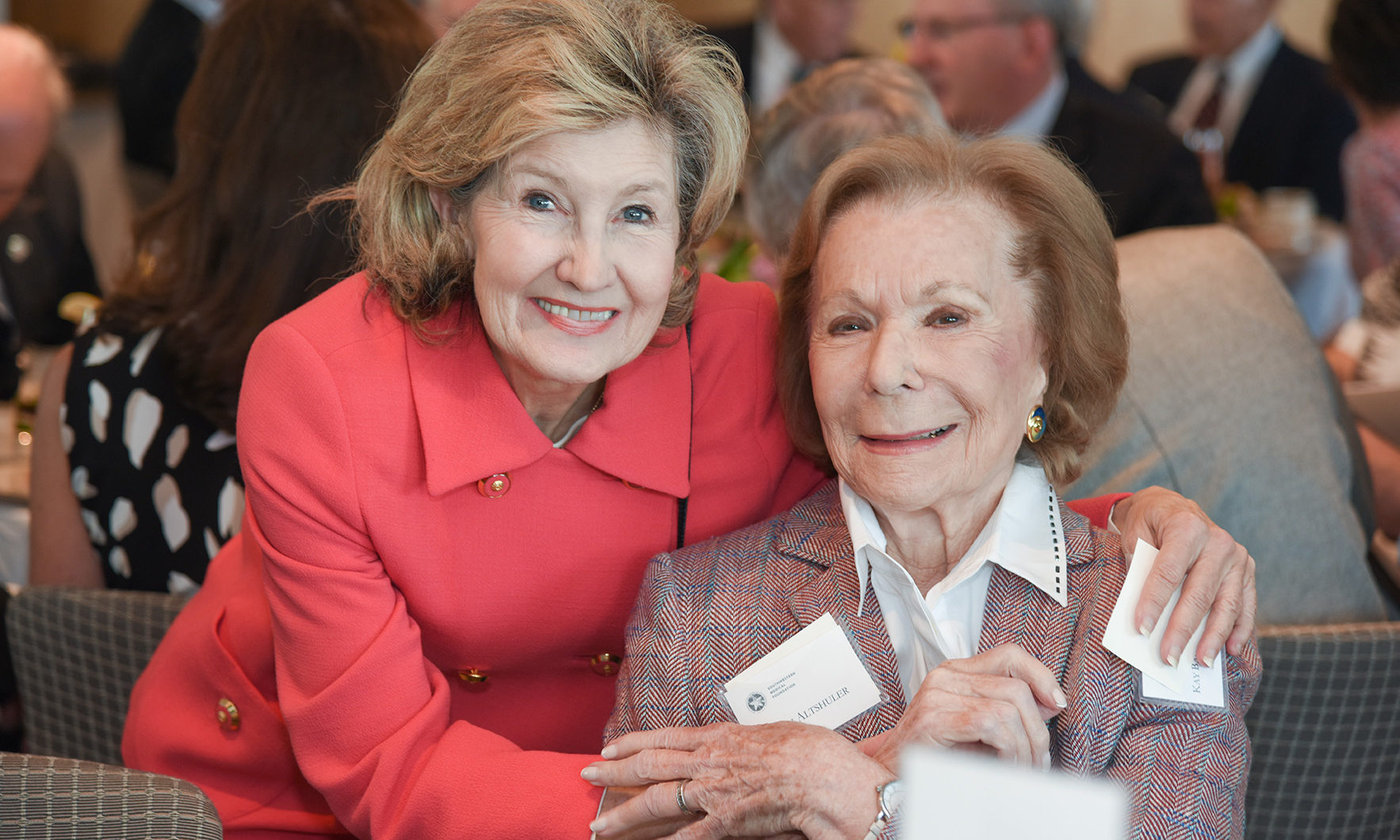 Two women at an event