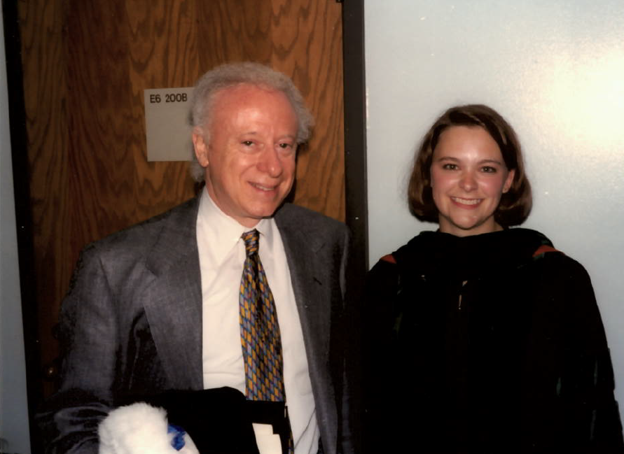 Dr. Joseph Goldstein pictured next to the 1996 Ho Din Award Winner, Dr. Beth Kassanoff-Piper.