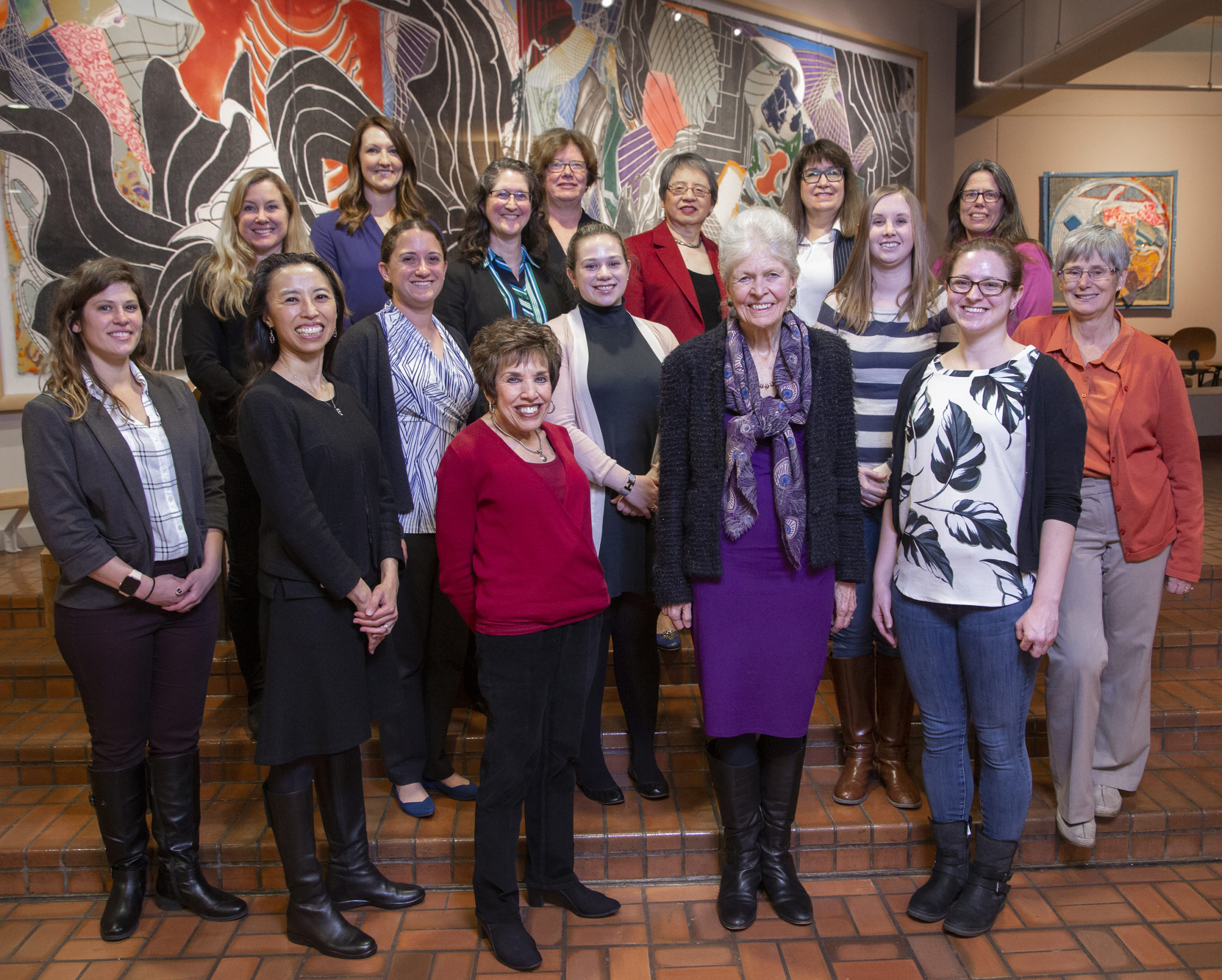 Members of the Women in Science and Medicine Advisory Committee - WISMAC - posing for a picture.