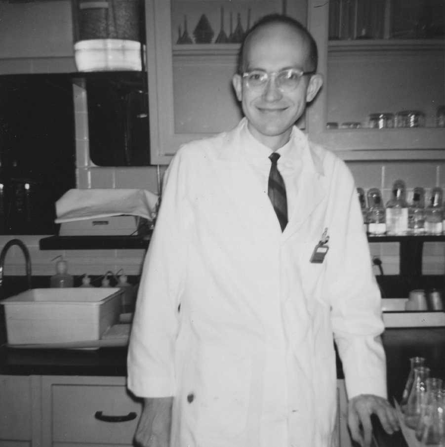 Dr. Jean Wilson photographed in his lab at UT Southwestern.