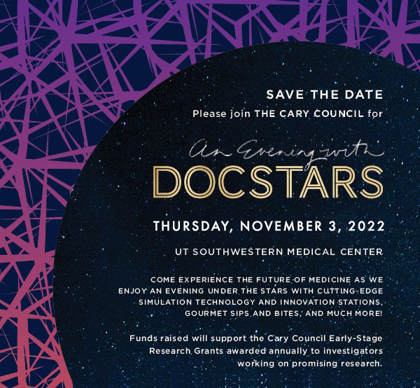 An Evening with DocStars 2022 save the date image.