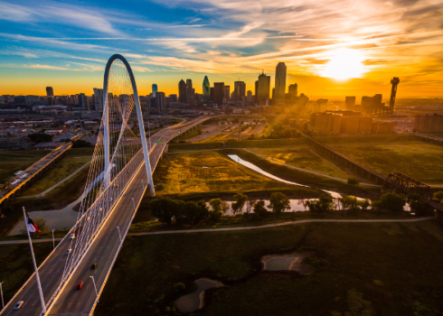 Skyline of Dallas representing the future of public health