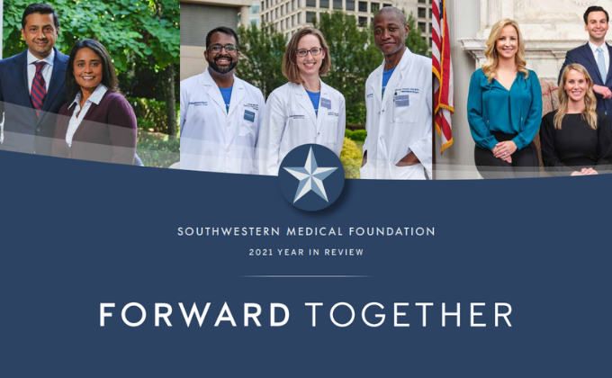 Southwestern Medical Foundation 2021 Annual Review Cover.