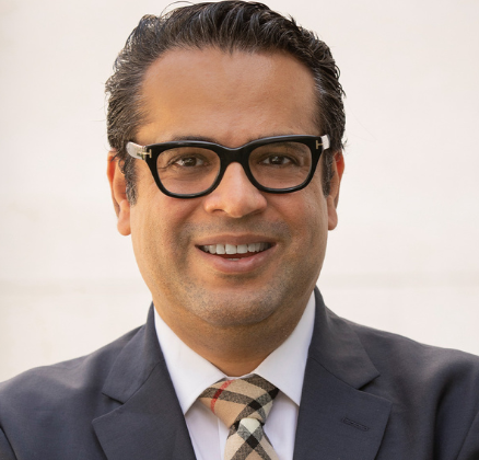 Headshot of Saad B. Omer, M.B.B.S, M.P.H., Ph.D., FIDSA, who was appointed inaugural Dean of the Peter O'Donnell Jr. School of Public Health at UT Southwestern to help advance public health.